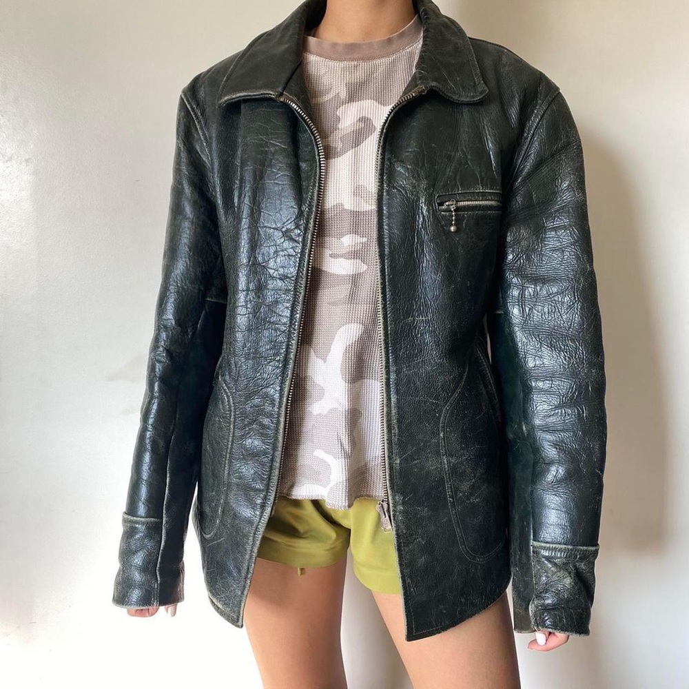 Vintage Women’s Moto Leather Jacket